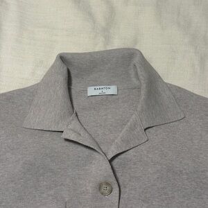 Babaton Taupe Button-Up Shirt